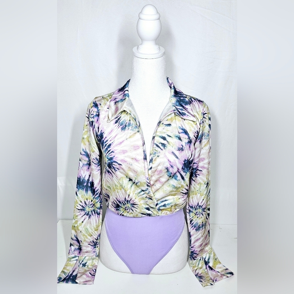 Small Goodtimeusa Tie-Dye Long Sleeve Bodysuit